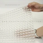 برچسب مات کننده شیشه طرح سه بعدی مربع