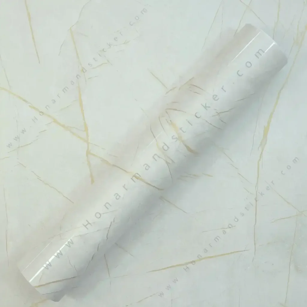 برچسب طرح سنگ ماربل پیِترا طوسی رگه طلایی