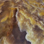 برچسب طرح سنگ ماربِل کهکشانی نارنجی