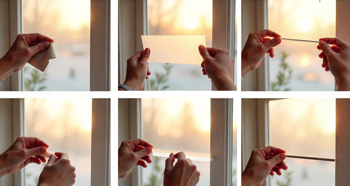 Frosted glass installation guide
