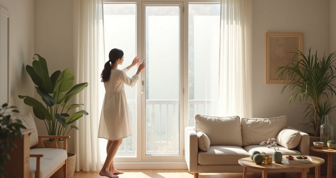 Frosted glass installation guide