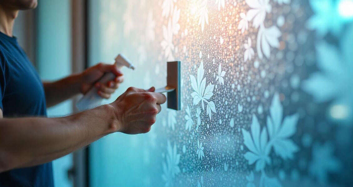 Frosted glass installation guide