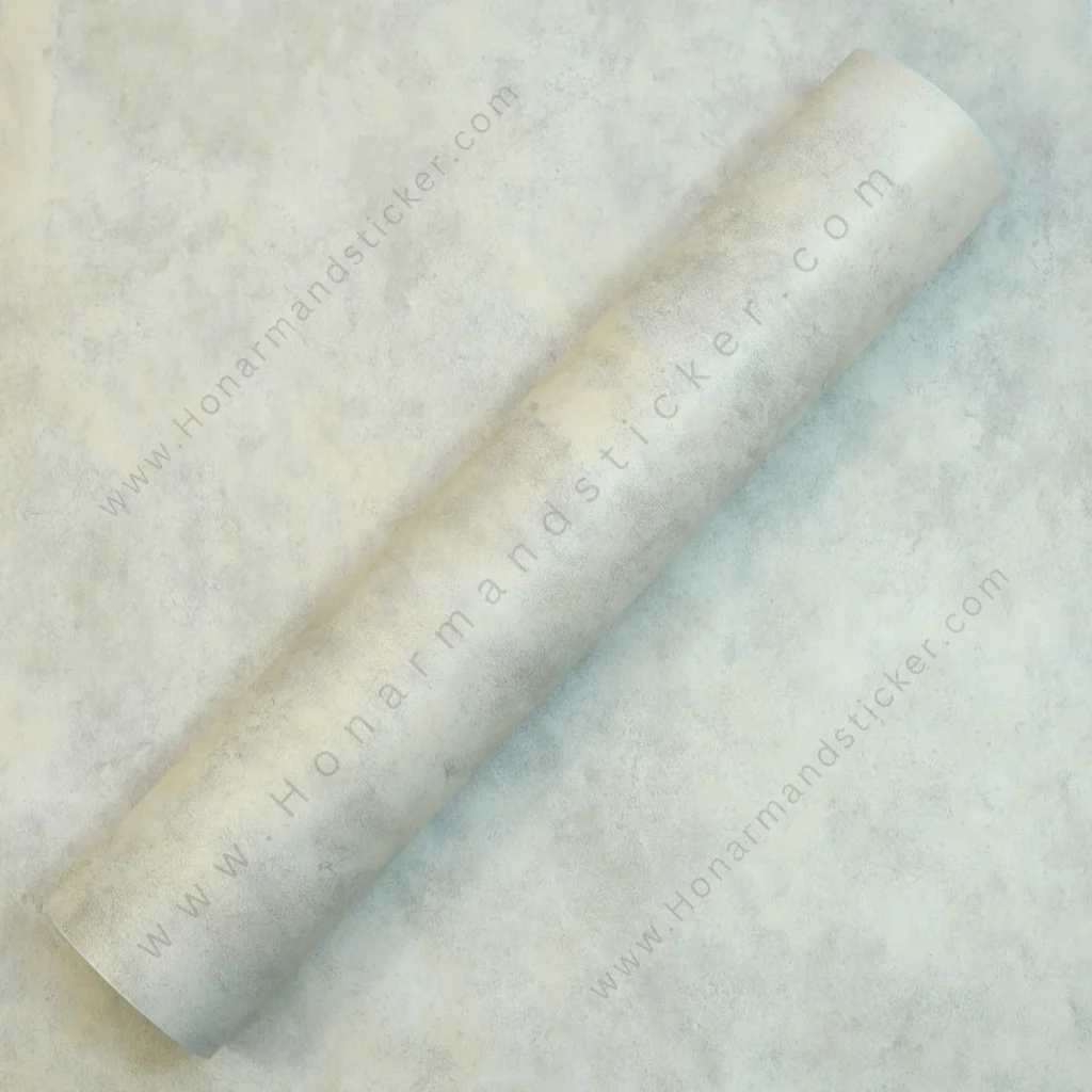 Cream-gray patinated concrete design sticker