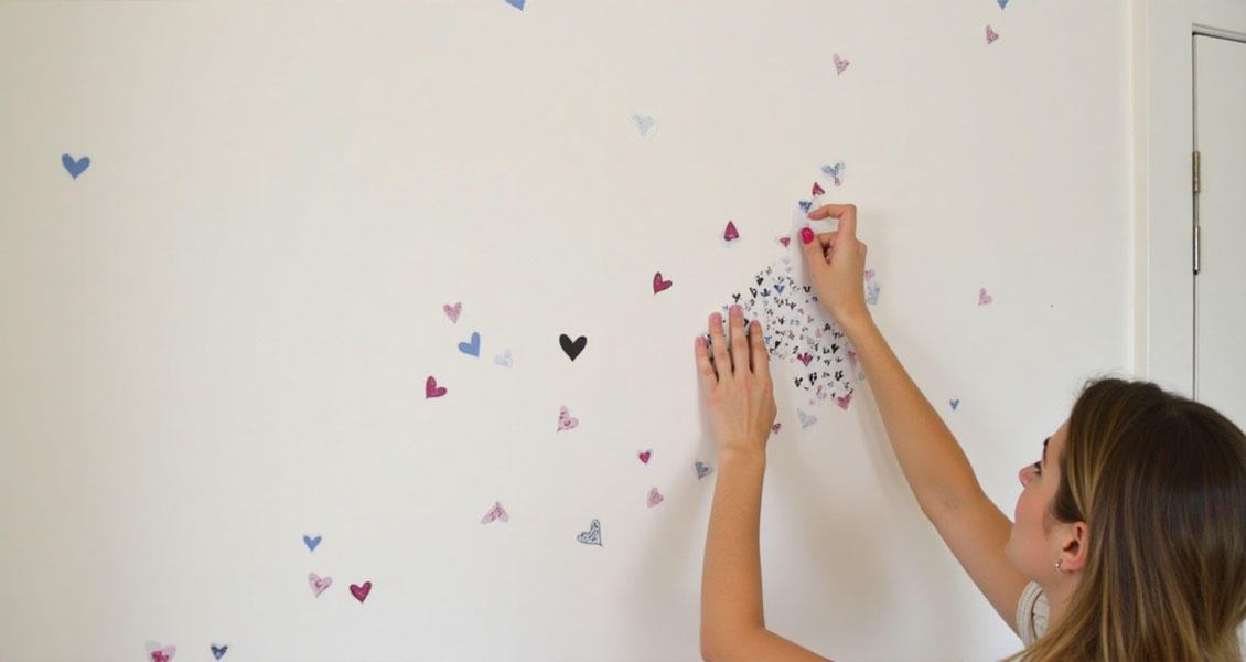 How to stick wall stickers