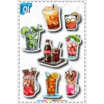 A4 sticker pack, blue tag, code 10-01