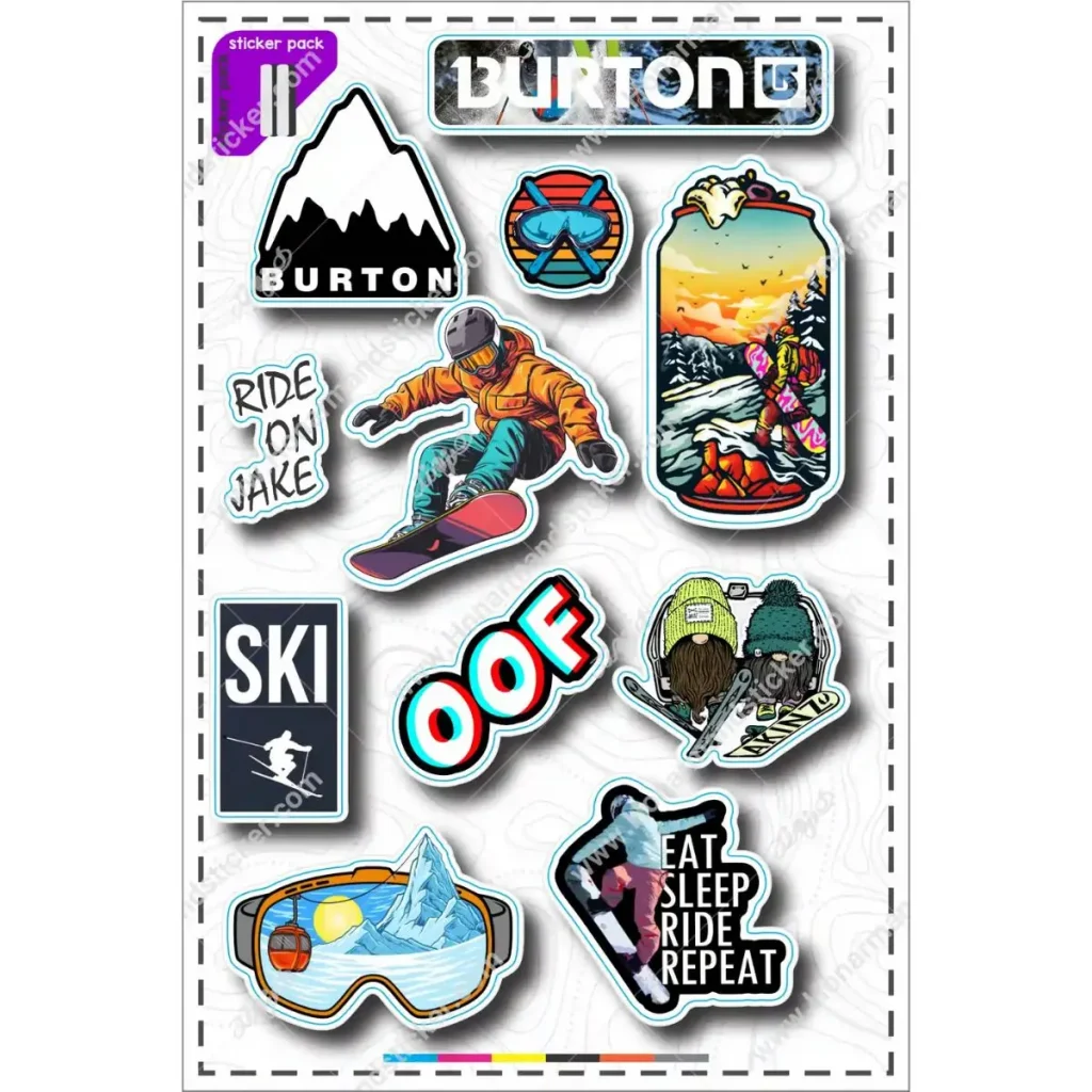A4 sticker pack, purple tag, code 20-11