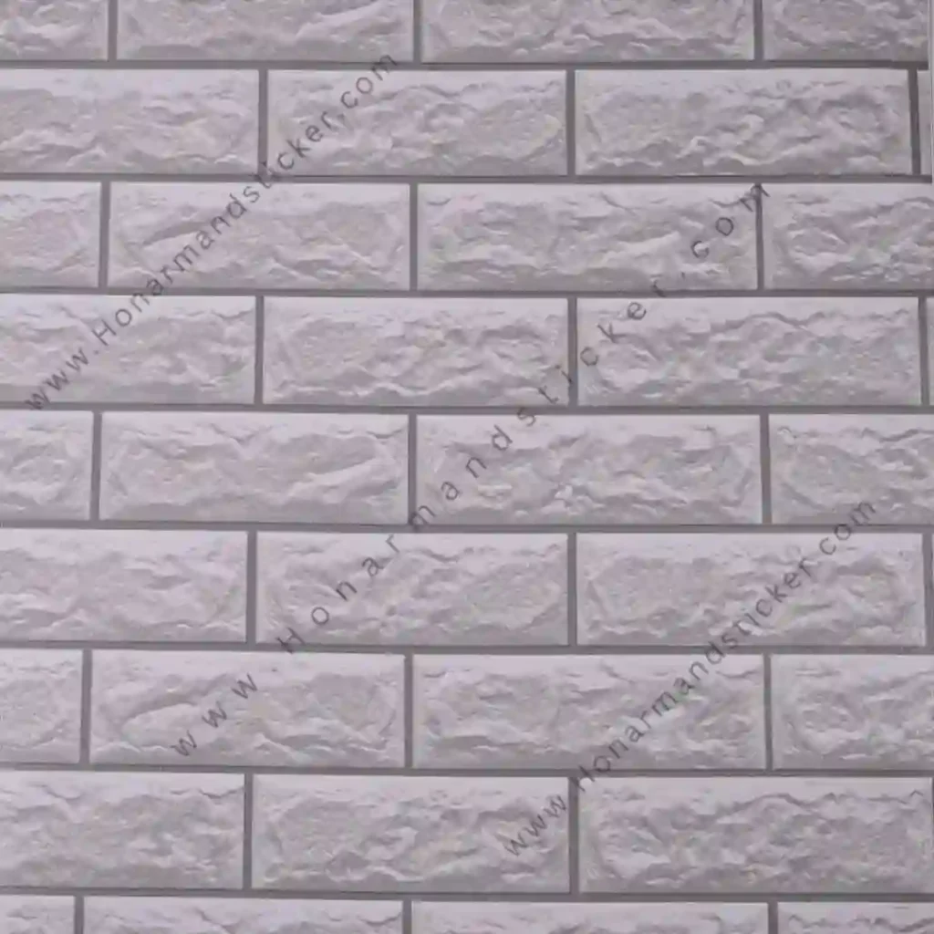 برچسب طرح آجر سفید طوسی