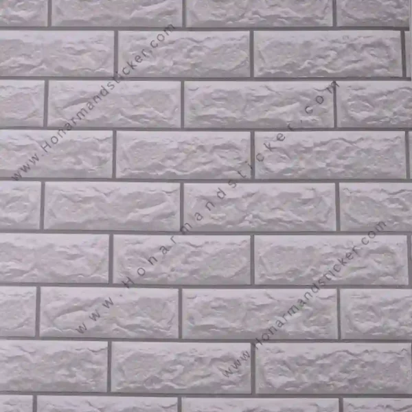 برچسب طرح آجر سفید طوسی