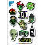 A4 sticker pack, blue tag, code 20-11
