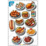 A4 sticker pack, blue tag, code 20-11