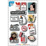 A4 sticker pack, blue tag, code 20-11