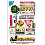 A4 sticker pack, blue tag, code 20-11