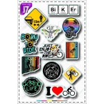 A4 sticker pack, purple tag, code 20-11