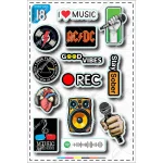 A4 sticker pack, blue tag, code 20-11