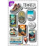 A4 sticker pack, purple tag, code 20-11