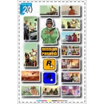 A4 sticker pack, blue tag, code 20-11