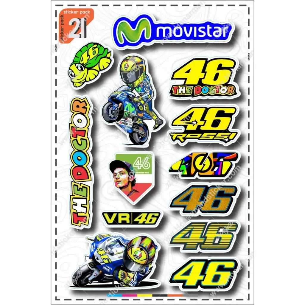 A4 sticker pack, orange tag, code 30-21