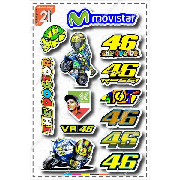 A4 sticker pack, orange tag, code 30-21