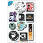 A4 sticker pack, blue tag, code 10-01