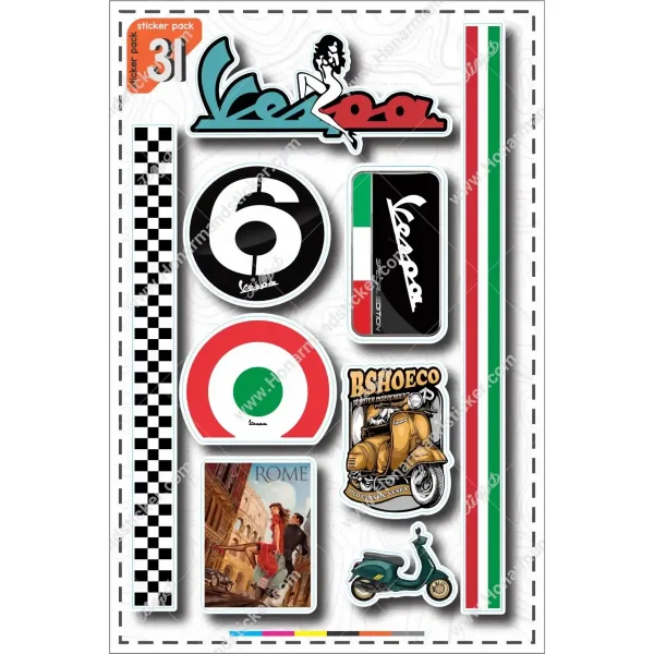 A4 sticker pack, orange tag, code 36-31