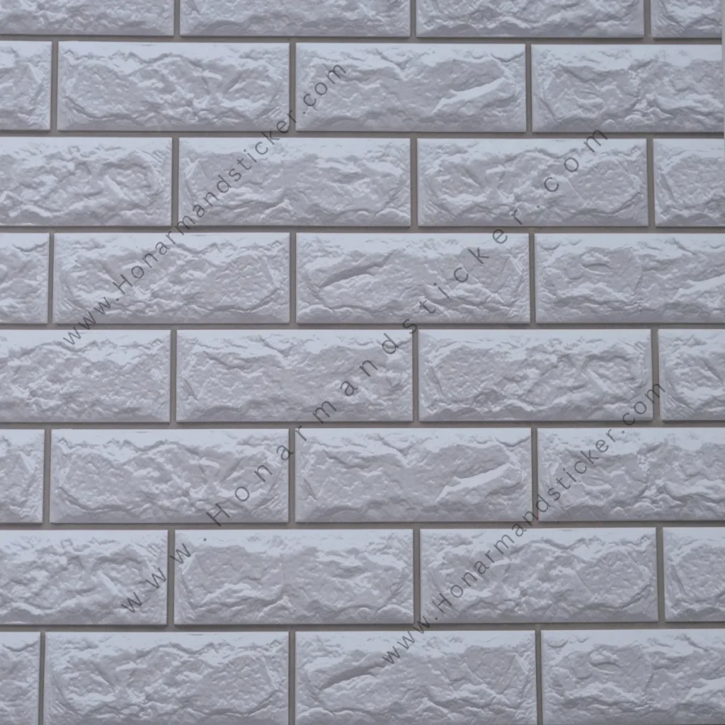 برچسب طرح آجر سفید - طوسی سرد
