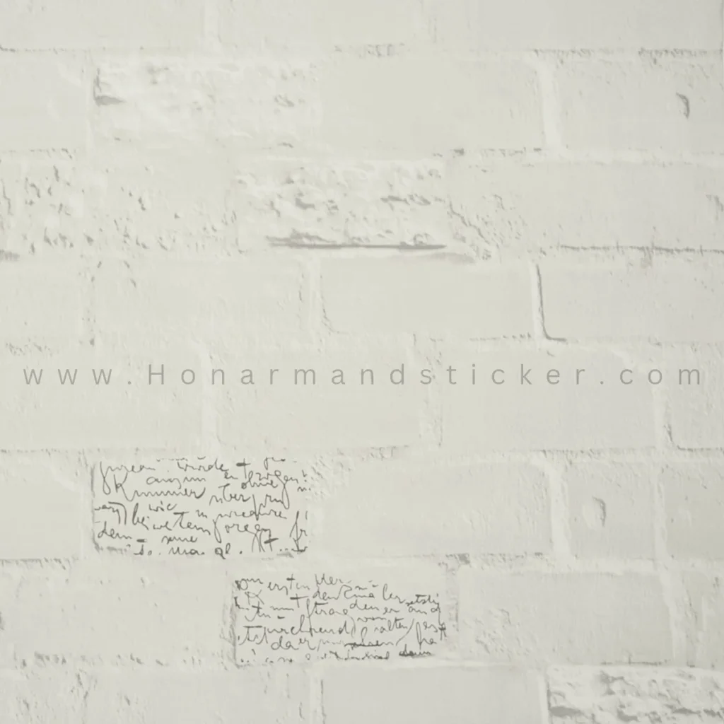 Bone brick design sticker with writing