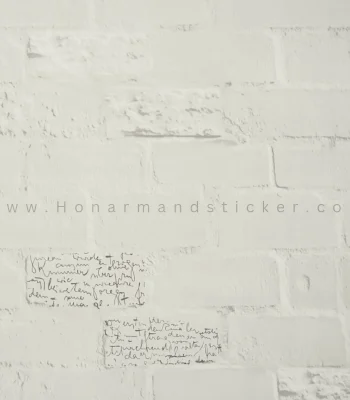Bone brick design sticker with writing