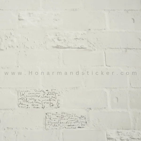 Bone brick design sticker with writing