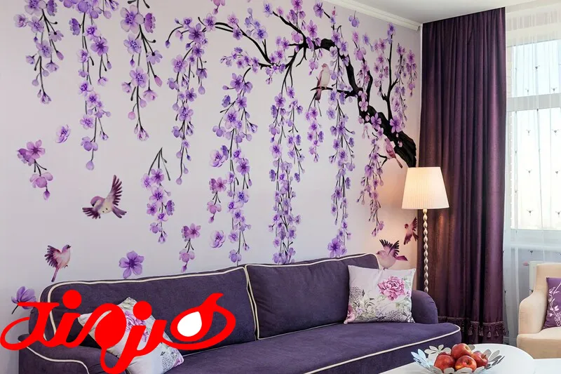 استیکر دیواری برای اتاق نشیمن